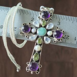 Nicky Butler RAJ COLLECTION LIMITED EDITION 925 Sterling Silver Cross Pendant NB